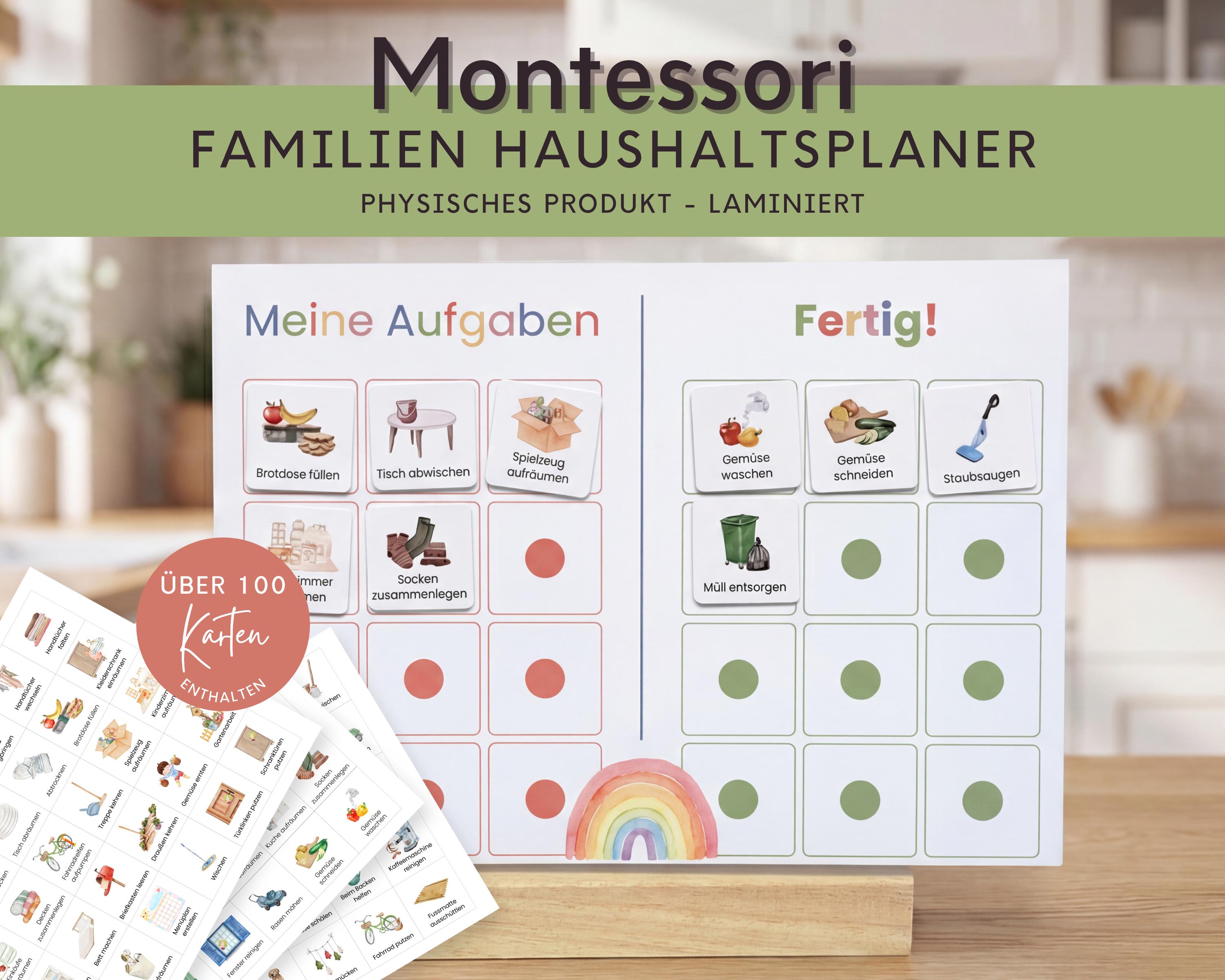 Familienplaner | Wochenplaner für Familie zum Ausdrucken | Wochenplan