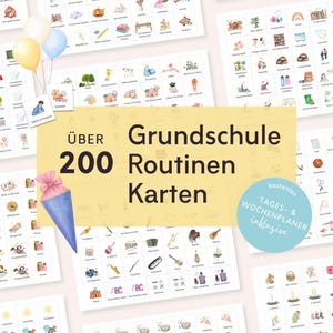 Rutyna dnia w szkole podstawowej Montessori dla dzieci, karty rutyny na początek szkoły, plan codziennej rutyny, tygodniowy plan dla nauczyciela zapisującego do szkoły