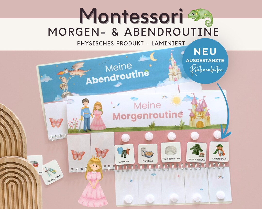 Morning Routine and Evening Routine for Children PRINCESS Girls ...