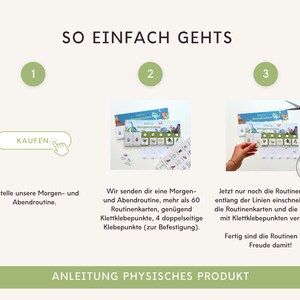 Einfache Bastelanleitung für den Routineplaner für Kinder. Schritt-für-Schritt Anleitung zur Erstellung einer strukturierten Morgen- und Abendroutine.
