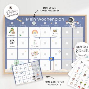 Plano semanal para criança com cartões de rotina, plano semanal infantil universo alienígena, Montessori para IMPRIMIR PDF, ideias para presentes de matrícula escolar