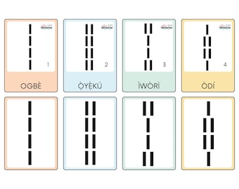 Ifá Odù Symbols Flash Cards