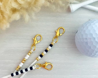 Small Beaded Golf Stroke Tracker / Discreet Golf Stroke Counter / Unique Golf Gifts / Small Golf Score Tracker for Golf Bag or Zipper Pull