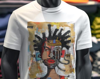 Afrofuturism Robot Man Tee - Abstract Afrocentric Unisex T-Shirt