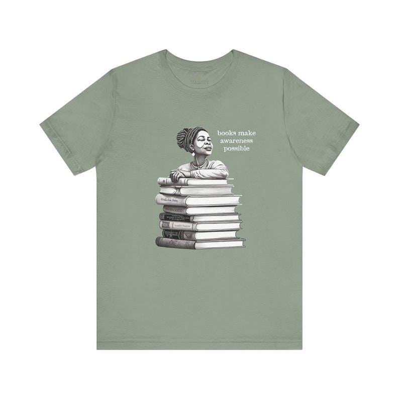 Black Woman Reading Books Tee Shirt Education Knowledge Afro Read Books ...