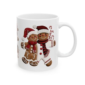 Gingerbread Couple Coffee Mug: Festive Christmas Drinkware