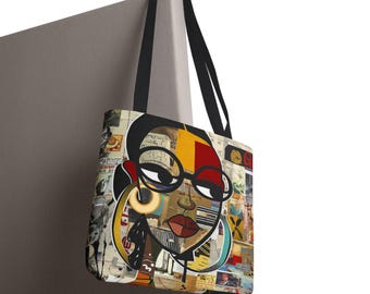 Boss Babe Tote Bag: Black Girl Graffiti Art Carry-All, Style Latisha