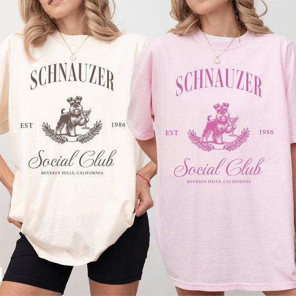 Schnauzer Martini Social Club Sweatshirt, Schnauzer Shirt , Schnauzer, Schnauzer sweatshirt, Schnauzer dog mom, Schnauzer lover, Schnauzer