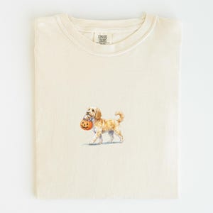 Camiseta de Halloween para Cockapoo, Camiseta de perro espeluznante, Camiseta de otoño para Cockapoo, Ropa de temporada espeluznante para mamás de perros, Otoño para Cockapoo