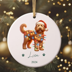 Mini goldendoodle christmas ornament hotsell