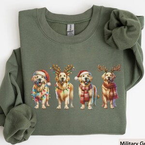 Golden Retriever Christmas Sweatshirt, Golden Retriever, Dog Christmas, Dog gift, Golden retriever Christmas, golden Retriever shirt