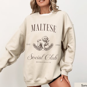 Maltese Martini Social Club sweatshirt, Maltese, Maltese mom, Maltese gift, Maltese gifts, maltese dog shirt, maltese shirt, Maltese Dog