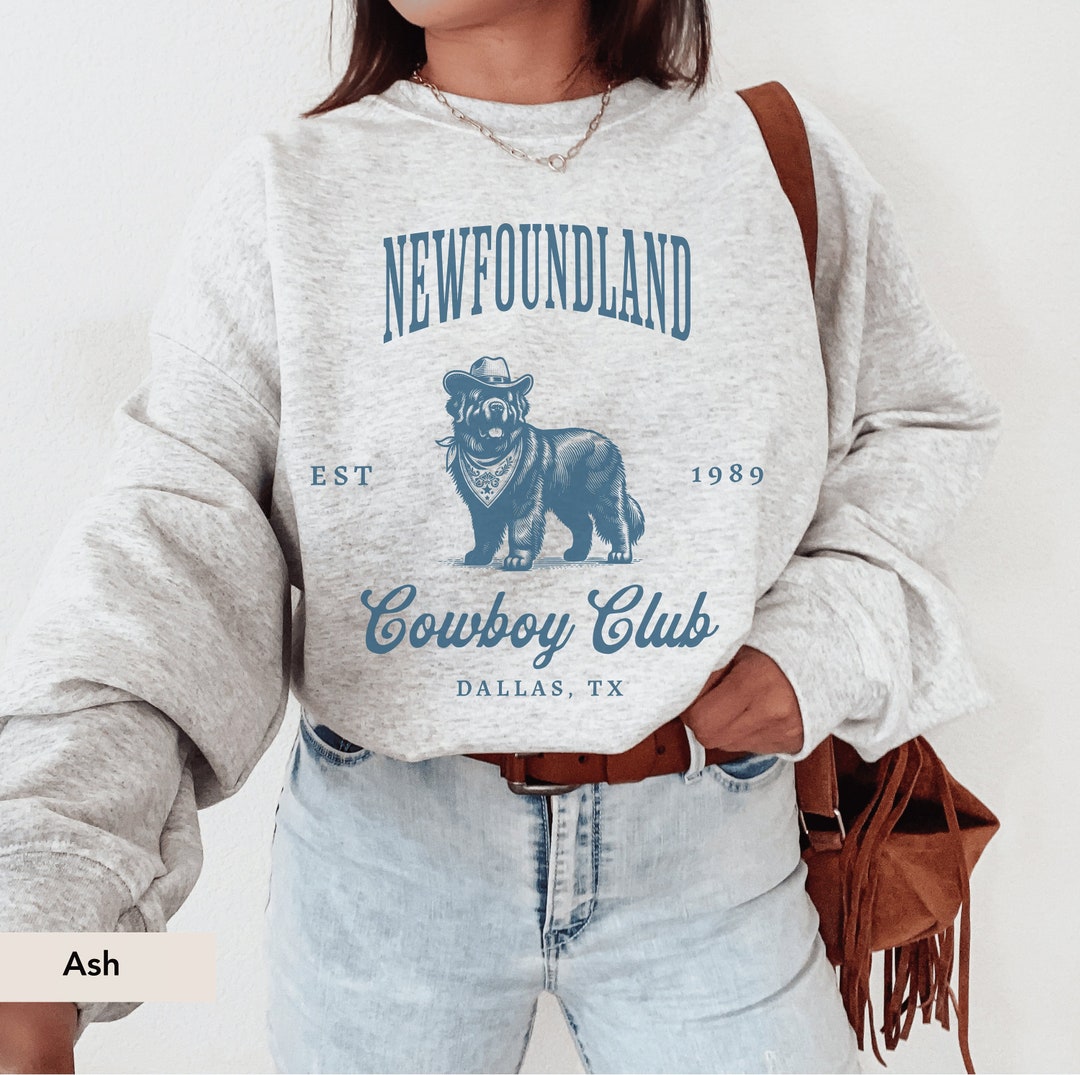 Felpa Newfoundland Dog Cowboy Club, Felpa Terranova, Terranova - Main Image