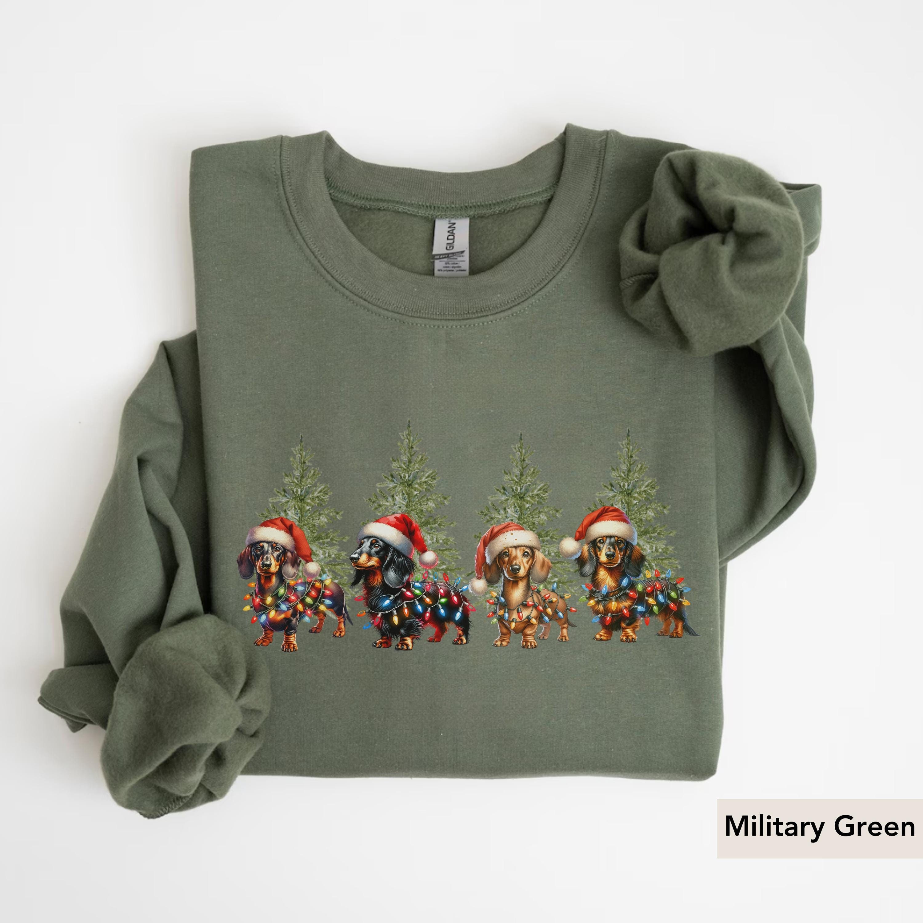 Dachshund Christmas Sweatshirt, Dachshund Christmas, Christmas Dog Sweatshirt, Dachshund Sweatshirt, Dachshund Gift, Doxie, Sausage Dog