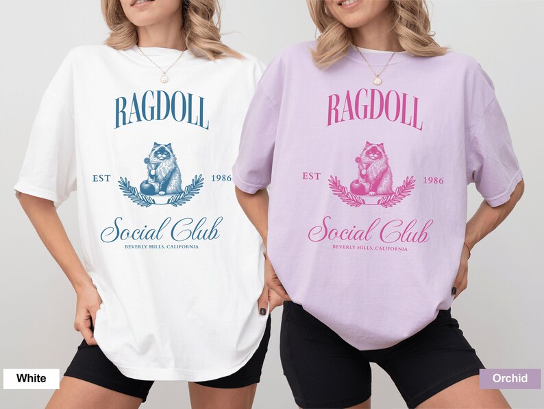 Personalized Ragdoll Martini Social Club T Shirt, Ragdoll Cat Shirt ...