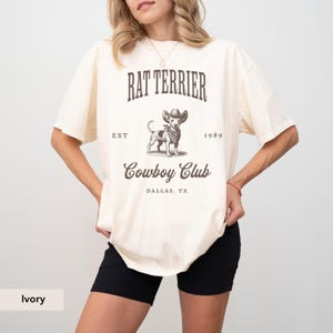 Rat Terrier Cowboy Club Shirt, Rat Terrier, Rat Terrier Gift, Rat Terrier mom, Rat Terrier lover, Dog Cowboy