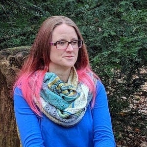 Be Brave Knitted Wrap, PDF Knitting pattern, instant download, large wrap
