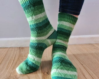 Knitting Fur Cone Socks, Knitted Socks, Easy Knitted Socks Pattern, Winter Socks, Fall Socks, Autumn socks, PDF Instant Download