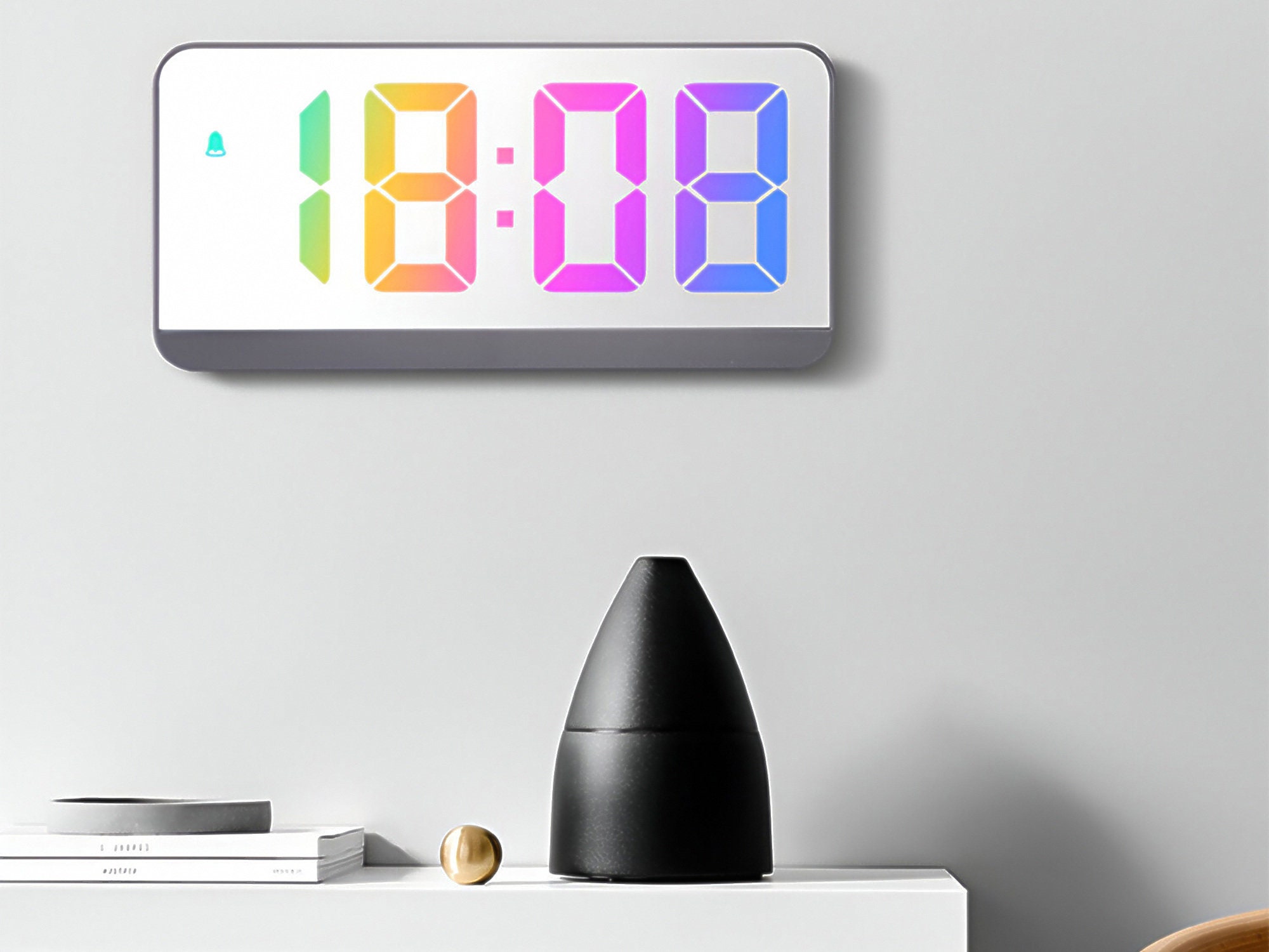 Modern Wall Clock Digital Clock Table Clock Alarm Clock Etsy