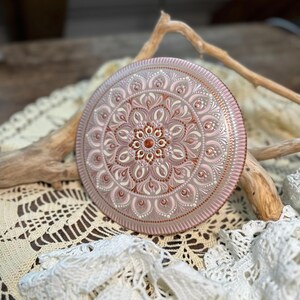 Mandala Stein „Hope“ handbemalt | Tischdekoration | Mandalakunst | Dot Art Mandala | Unikat | Punktmalerei