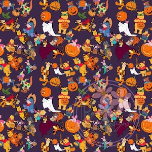 The Halloween huNNy bear seamless file