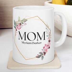 Mom Mug, Custom Name Mug, Mom Gift, Gift Mug, Personalized Mug, Personalized Name Mug, Personalized Mom Mug, Gift From Dauther, Mom&#39;s Day