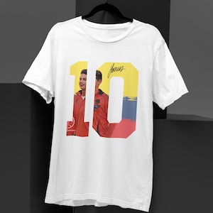 Colombian Soccer Shirt, Soccer Shirt, Sport Shirt, Colombian Sport Shirt, Colombia Shirt, Number 10 Soccer Shirt, Colombia Soccer Team Shirt