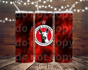 Xolos, Tijuana Soccer, futbol mexicano, sports tumbler wrap, digital, 20oz straight sublimation tumbler wrap, png file