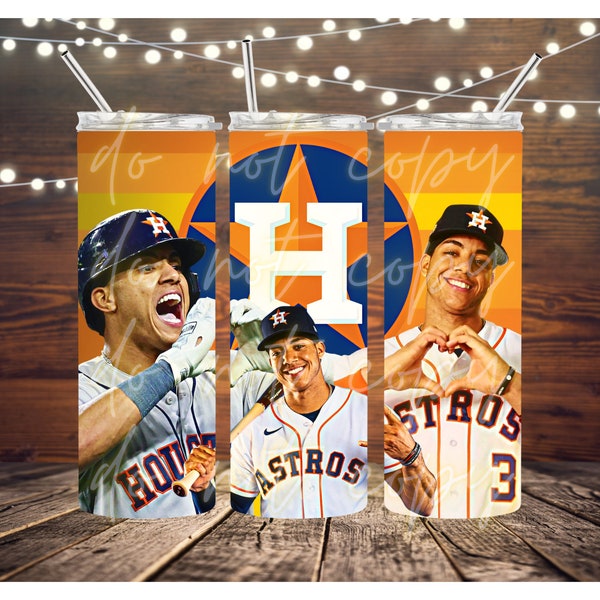 Astros, Jeremy PeNa, Digital, 20oz straight sublimation tumbler wrap, sublimation, png