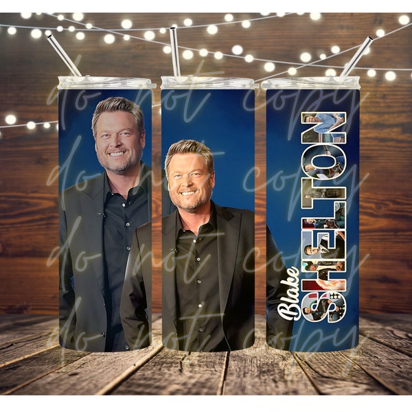 Blake, Shelton,DIGITAL, digital Tumbler, 20 oz Skinny Tumbler Sublimation Designs, Digital Downloads| Png