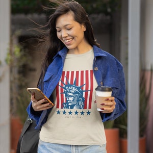 Freedom Shirt, American Flag Shirt, Independence Day Shirt, 4th of July, Unisex Shirt, Statue of Liberty Shirt, Patriotic Family Shirt