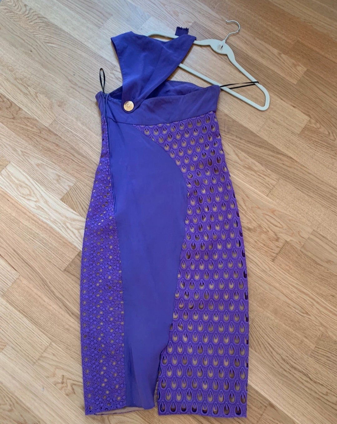 Special Edition Dress Versace X H&M Purple Dress Etsy