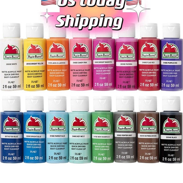 Apple Barrel Acrylic Paint Etsy