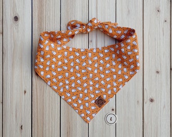 Halloween mini ghosts/Personalized tie-on bandana for Cats and Dogs