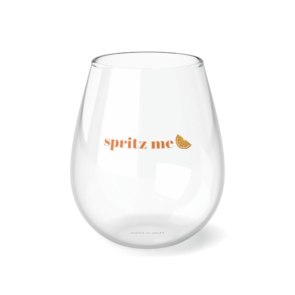 Spritz Me Stemless Wine Glass, 11.75oz