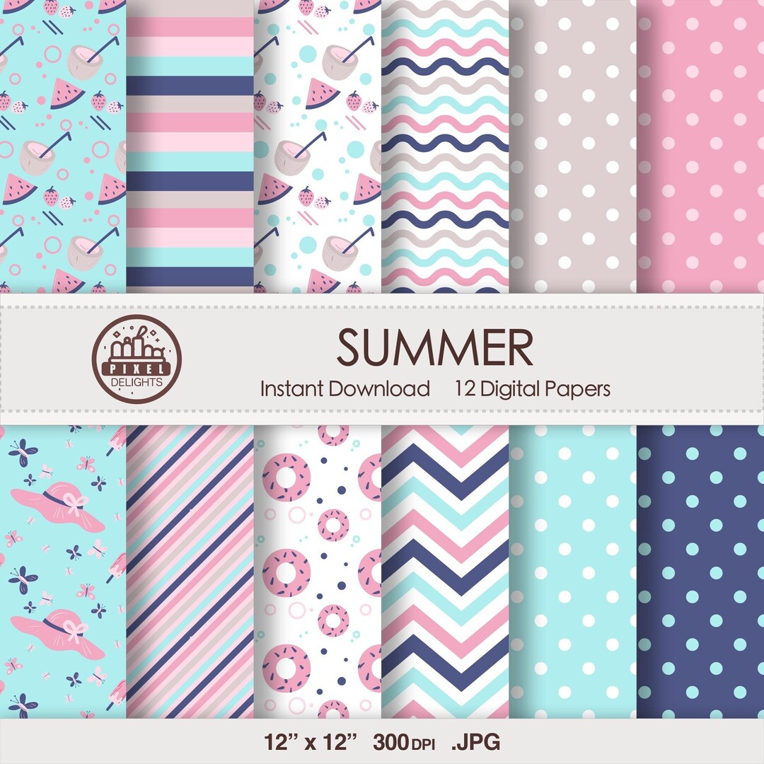 Summer Digital Paper,