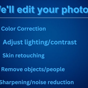 photo editing, photo retouching service