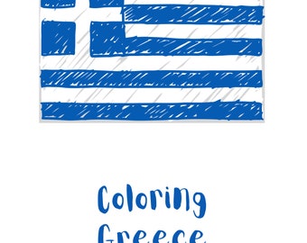 Coloring Greece - a coloring book for little Greeks!