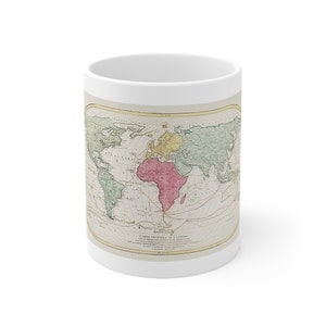 WORLD MAP Ceramic Mug 11oz