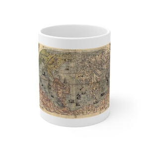 OLD WORLD MAP Ceramic Mug 11oz