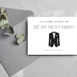 Best Man Proposal Card, Groomsman Proposal Card, Funny Groomsmen Gift, Ring Bearer Proposal, Groomsmen Proposal, Will You Be My Groomsman