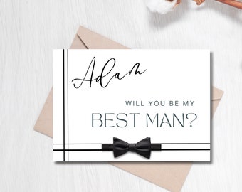 Best Man Proposal Card, Jr Groomsman Proposal Card, Groomsmen Proposal