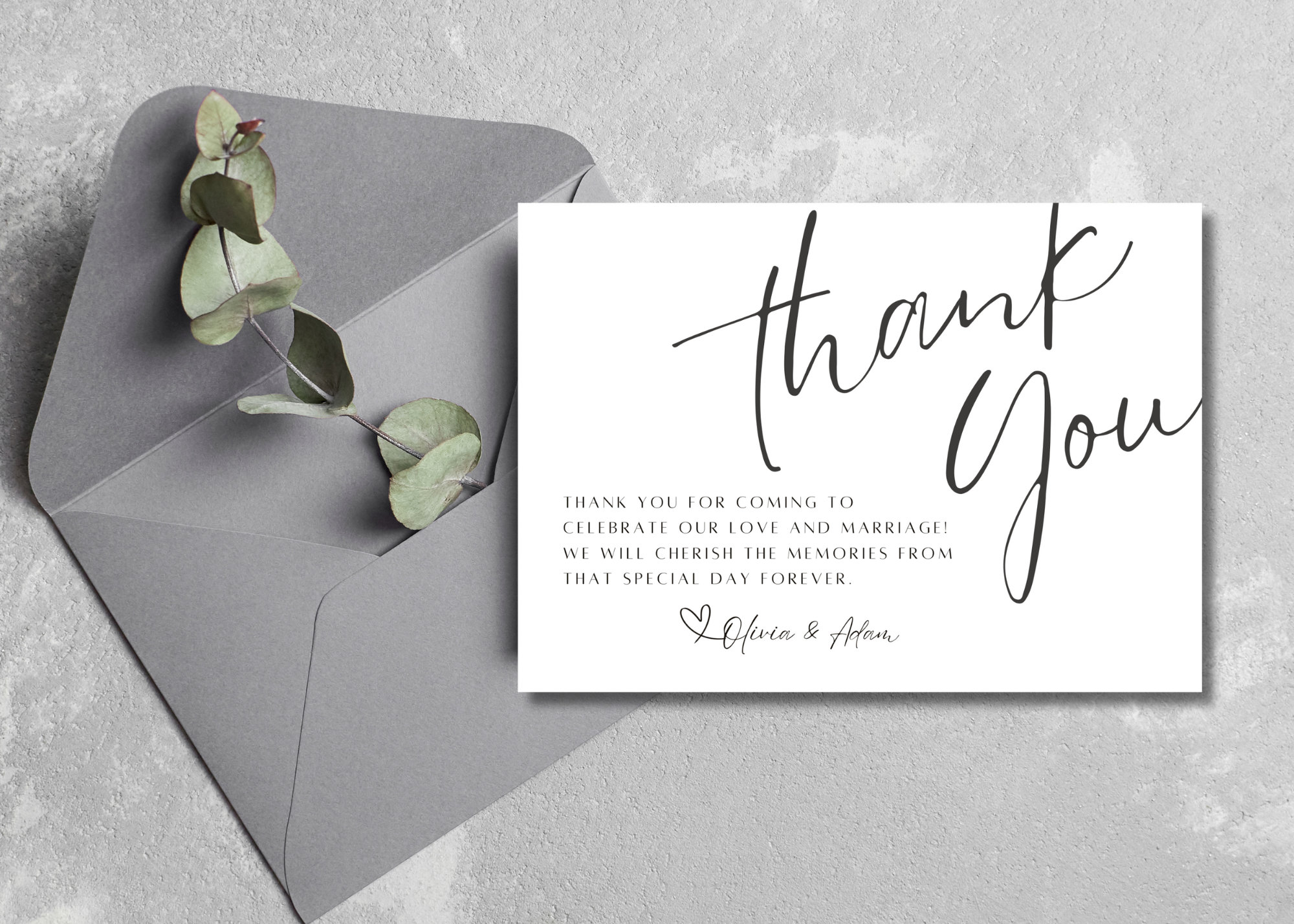Bridesmaid Thank You Card, Bridesmaid Thank You Card Template, Modern ...