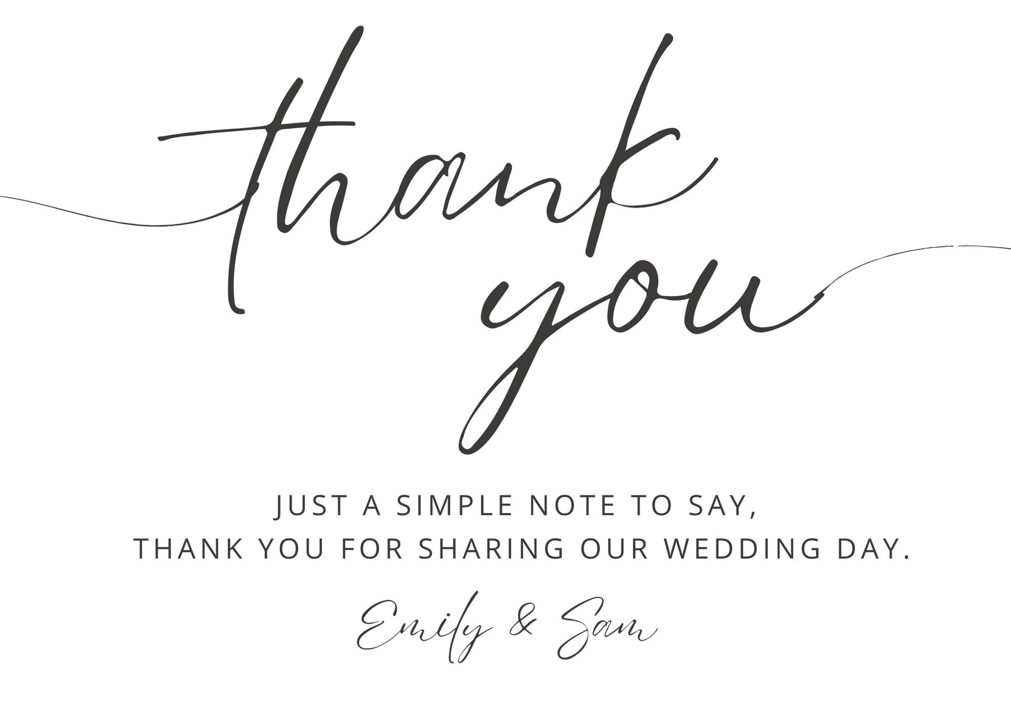 Thank You Card Bridesmaid, Thank You Card Template, Wedding Thank You ...