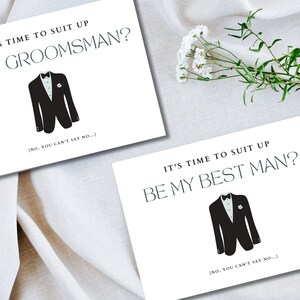 Groomsmen Proposal Card, Best Man Proposal Card, Ring Bearer Proposal, Will You Be My Best Man