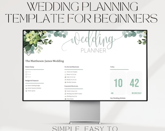 Notion Template for Wedding Planning, Notion Planner, Wedding Planner Notion Template