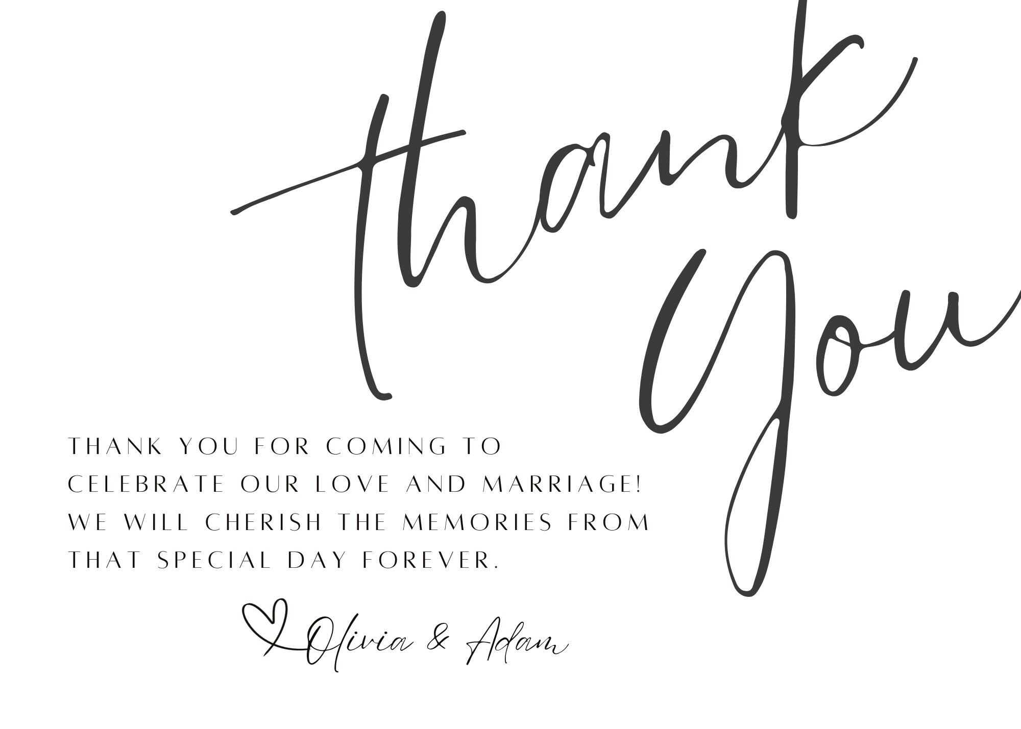 Bridesmaid Thank You Card, Bridesmaid Thank You Card Template, Modern ...