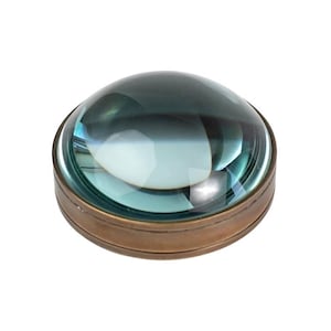 Personalisierte Messing PaperWeight Lupe Glas Map Reader Dome Lance Lupe Büro Dekorative Artikel Ehemann Geschenk Jahrestag Geschenk