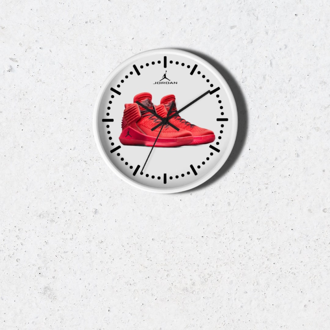 jordan shoe clock