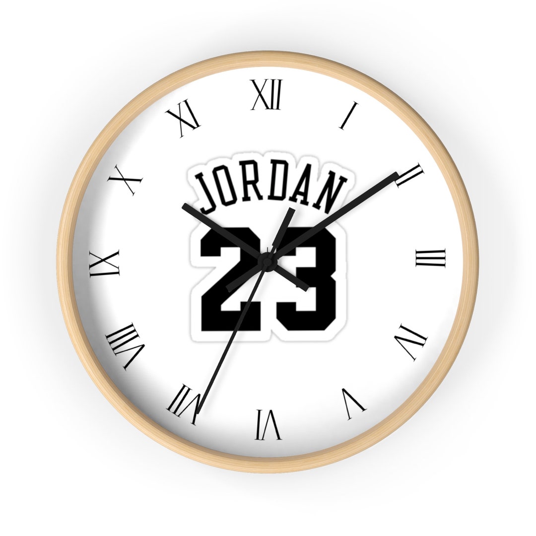 Jordan Wall Clock Small Wall Clock Silent Clock 10 Etsy